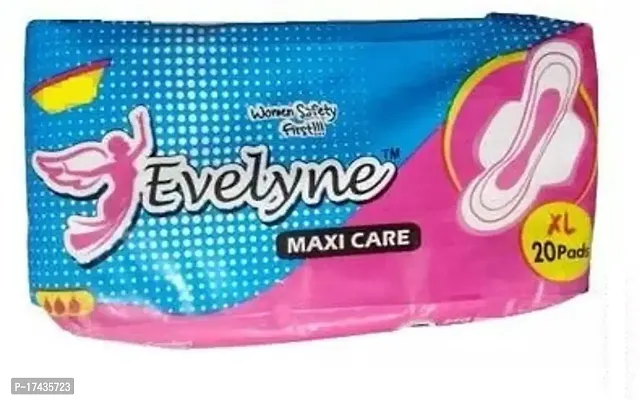 evelyne Anti bacteria Regular Sanitary Pads 20 pads keep you dry long time protection Sanitary Pad  (Pack of 20)