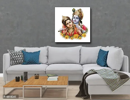 Designer Radha Krishna Canvas Painting for Wall Decoration of Living Room, Office And Hotel-thumb4