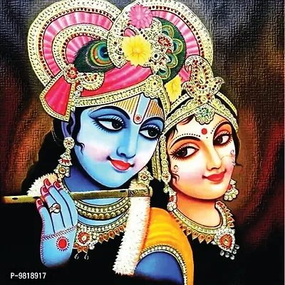 Designer Radha Krishna Canvas Painting for Wall Decoration of Living Room, Office And Hotel