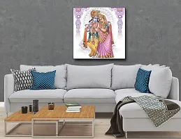 Designer Radha Krishna Canvas Painting for Wall Decoration of Living Room, Office And Hotel-thumb3