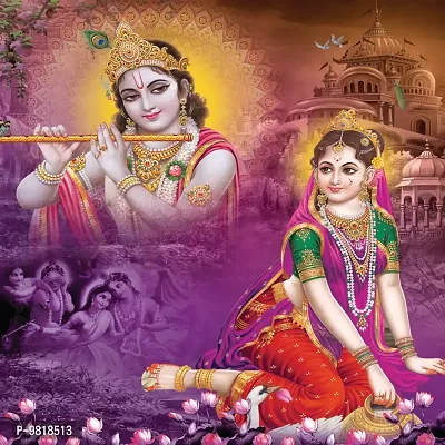 Designer Radha Krishna Canvas Painting for Wall Decoration of Living Room, Office And Hotel