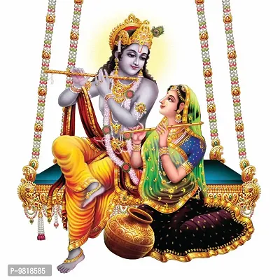 Designer Radha Krishna Canvas Painting for Wall Decoration of Living Room, Office And Hotel