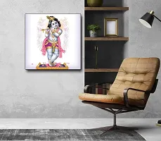 Designer Radha Krishna Canvas Painting for Wall Decoration of Living Room, Office And Hotel-thumb2