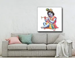 Designer Radha Krishna Canvas Painting for Wall Decoration of Living Room, Office And Hotel-thumb1