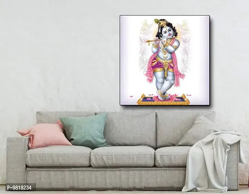 Designer Radha Krishna Canvas Painting for Wall Decoration of Living Room, Office And Hotel-thumb2