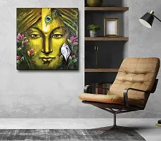 Designer Radha Krishna Canvas Painting for Wall Decoration of Living Room, Office And Hotel-thumb2