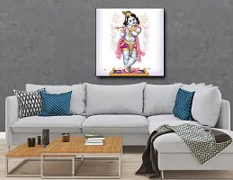 Designer Radha Krishna Canvas Painting for Wall Decoration of Living Room, Office And Hotel-thumb3