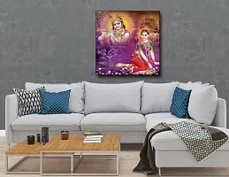 Designer Radha Krishna Canvas Painting for Wall Decoration of Living Room, Office And Hotel-thumb3