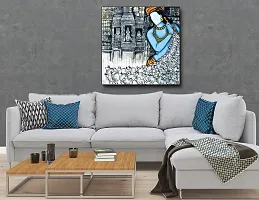 Designer Radha Krishna Canvas Painting for Wall Decoration of Living Room, Office And Hotel-thumb3