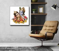 Designer Radha Krishna Canvas Painting for Wall Decoration of Living Room, Office And Hotel-thumb2