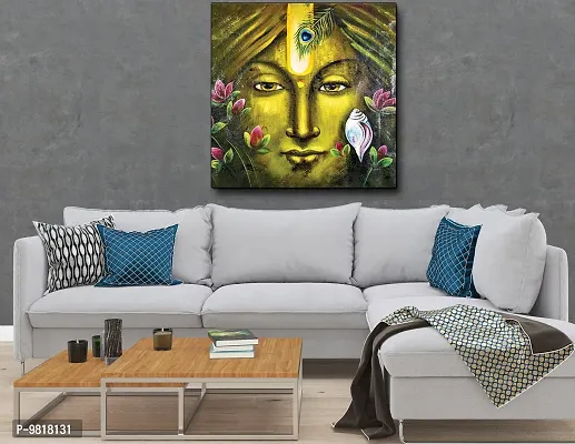 Designer Radha Krishna Canvas Painting for Wall Decoration of Living Room, Office And Hotel-thumb4