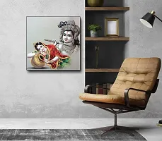 Designer Radha Krishna Canvas Painting for Wall Decoration of Living Room, Office And Hotel-thumb2