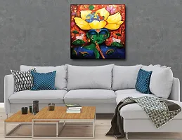 Designer Radha Krishna Canvas Painting for Wall Decoration of Living Room, Office And Hotel-thumb3