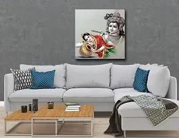 Designer Radha Krishna Canvas Painting for Wall Decoration of Living Room, Office And Hotel-thumb3