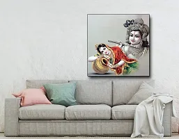 Designer Radha Krishna Canvas Painting for Wall Decoration of Living Room, Office And Hotel-thumb1