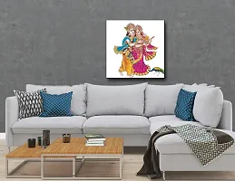 Designer Radha Krishna Canvas Painting for Wall Decoration of Living Room, Office And Hotel-thumb3