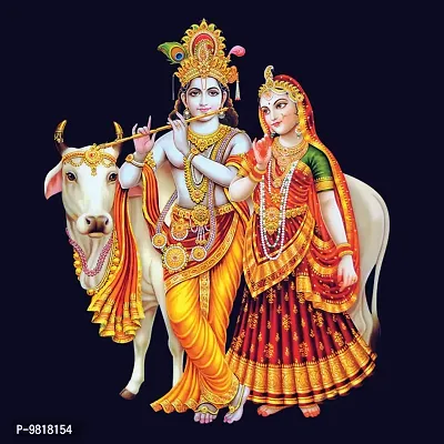 Designer Radha Krishna Canvas Painting for Wall Decoration of Living Room, Office And Hotel