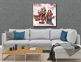 Designer Radha Krishna Canvas Painting for Wall Decoration of Living Room, Office And Hotel-thumb3