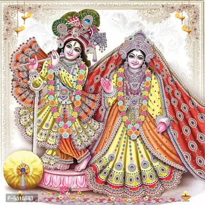 Designer Radha Krishna Canvas Painting for Wall Decoration of Living Room, Office And Hotel