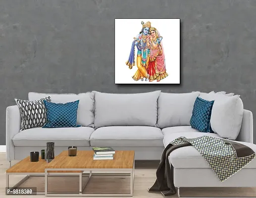 Designer Radha Krishna Canvas Painting for Wall Decoration of Living Room, Office And Hotel-thumb4