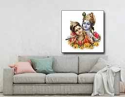 Designer Radha Krishna Canvas Painting for Wall Decoration of Living Room, Office And Hotel-thumb1