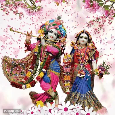 Designer Radha Krishna Canvas Painting for Wall Decoration of Living Room, Office And Hotel