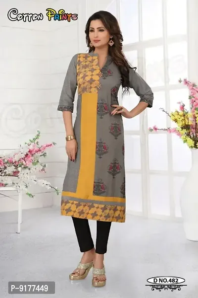 Classic Cotton Printed Kurtis for Women