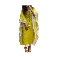 Gobya Trendy Designer Rayon Zigzag/Chevron Printed Cut Work Party Wear Kaftan-thumb2