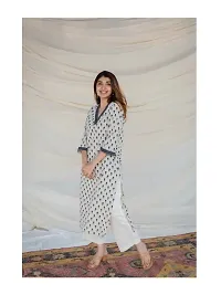 New Trendy Stylish Beautiful Printed for Women's Straight Kurta-thumb3