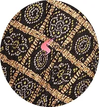 SINANI Chinon silk Traditional multicolored dupatta for girls and womens,silk bandhej dupatta (Black)-thumb4