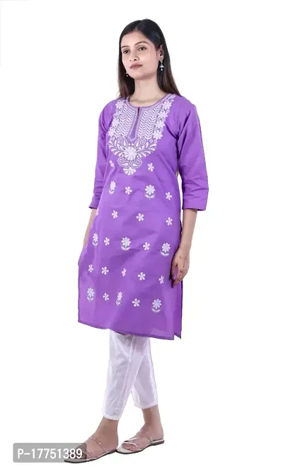 A-Line   Cotton Blend Kurta For Women-thumb0