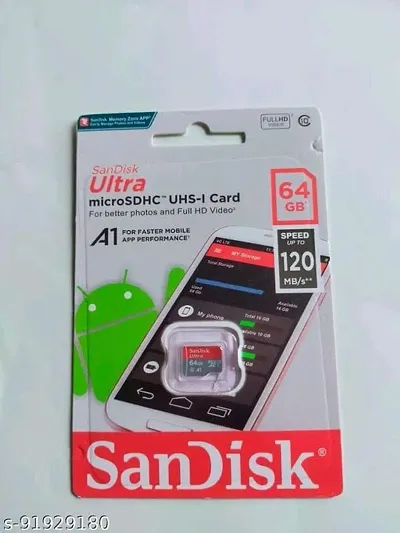 Ssandisk 64gb ultra micro sdhc uhs-i micro card