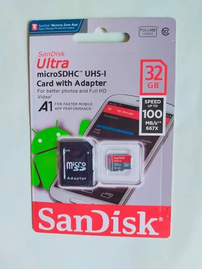 Ssandisk 32gb ultra micro sdhc uhs-i micro card
