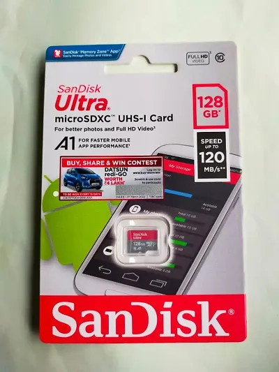 SANDISK 128GB ULTRA MICRO SDXC**UHS-I A1 CARD