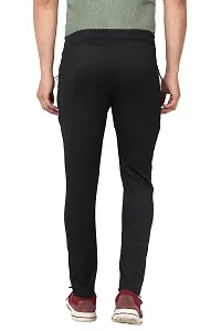 AASHRAY Men's Running, Gym & Sports Track Pant with Zipper Pocket (Large, Black)-thumb3