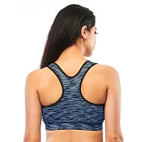 AASHRAY Lycot Women's Sports Bra for Gym Yoga Running and Other Sports Activity (X-Large, Blue)-thumb1