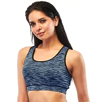 AASHRAY Lycot Women's Sports Bra for Gym Yoga Running and Other Sports Activity (X-Large, Blue)-thumb2