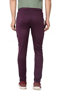 AASHRAY Men's Running, Gym & Sports Track Pant with Zipper Pocket (XL, Wine)-thumb3