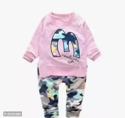 Fabulous Pink Cotton Clothing Set For Boys