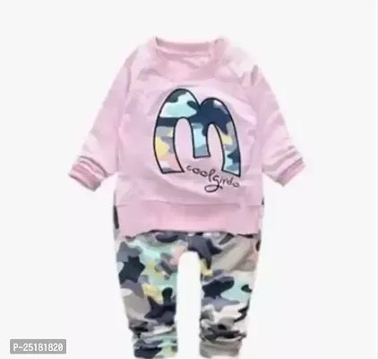 Fabulous Pink Cotton Clothing Set For Boys-thumb0