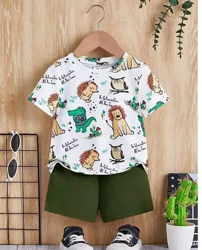 Cute Trendy Boys Top Bottom Sets