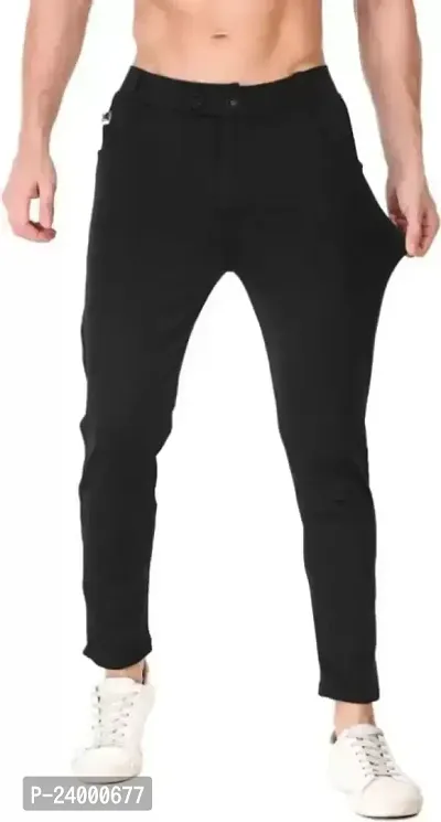 Stylish Men Synthetic Casual Trouser