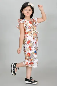 S N Collection Chiffon New Casual Floral Printed Jumpsuit Dress for Girls(2-3) year-thumb4