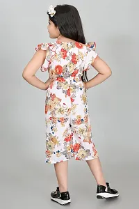 S N Collection Chiffon New Casual Floral Printed Jumpsuit Dress for Girls(7-8) year-thumb3