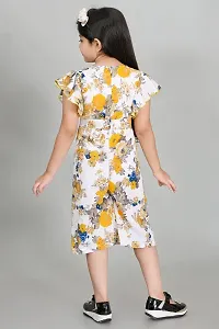 S N Collection Chiffon New Casual Floral Printed Jumpsuit Dress for Girls(5-6) year-thumb4