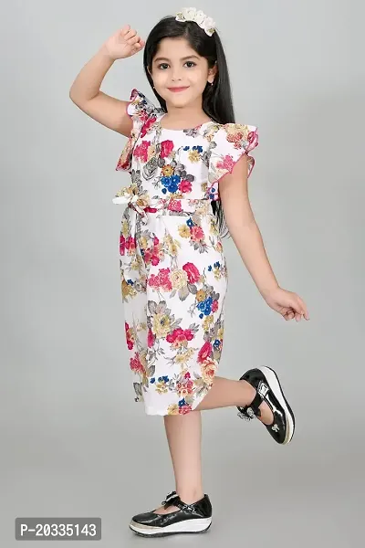 S N Collection Chiffon New Casual Floral Printed Jumpsuit Dress for Girls(9-10) year-thumb4