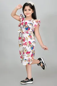 S N Collection Chiffon New Casual Floral Printed Jumpsuit Dress for Girls(6-7) year-thumb3