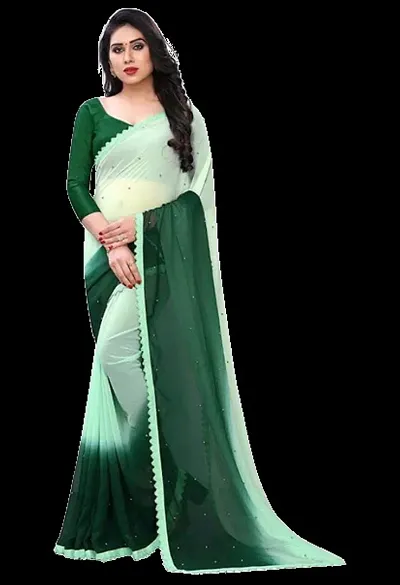 Buy Classic Lycra Saree with Blouse piece For Women Online In