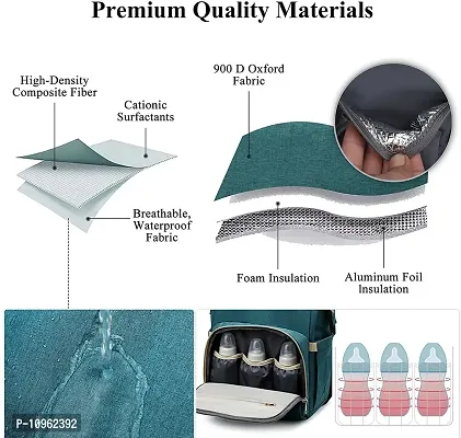 Foldable  Washable Waterproof Large Capacity Diaper Bag Backpack-thumb4