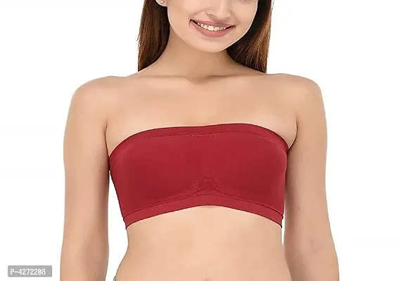 Women Bra Non Padded Tube Bra Off Shoulder Bra For Teenagers